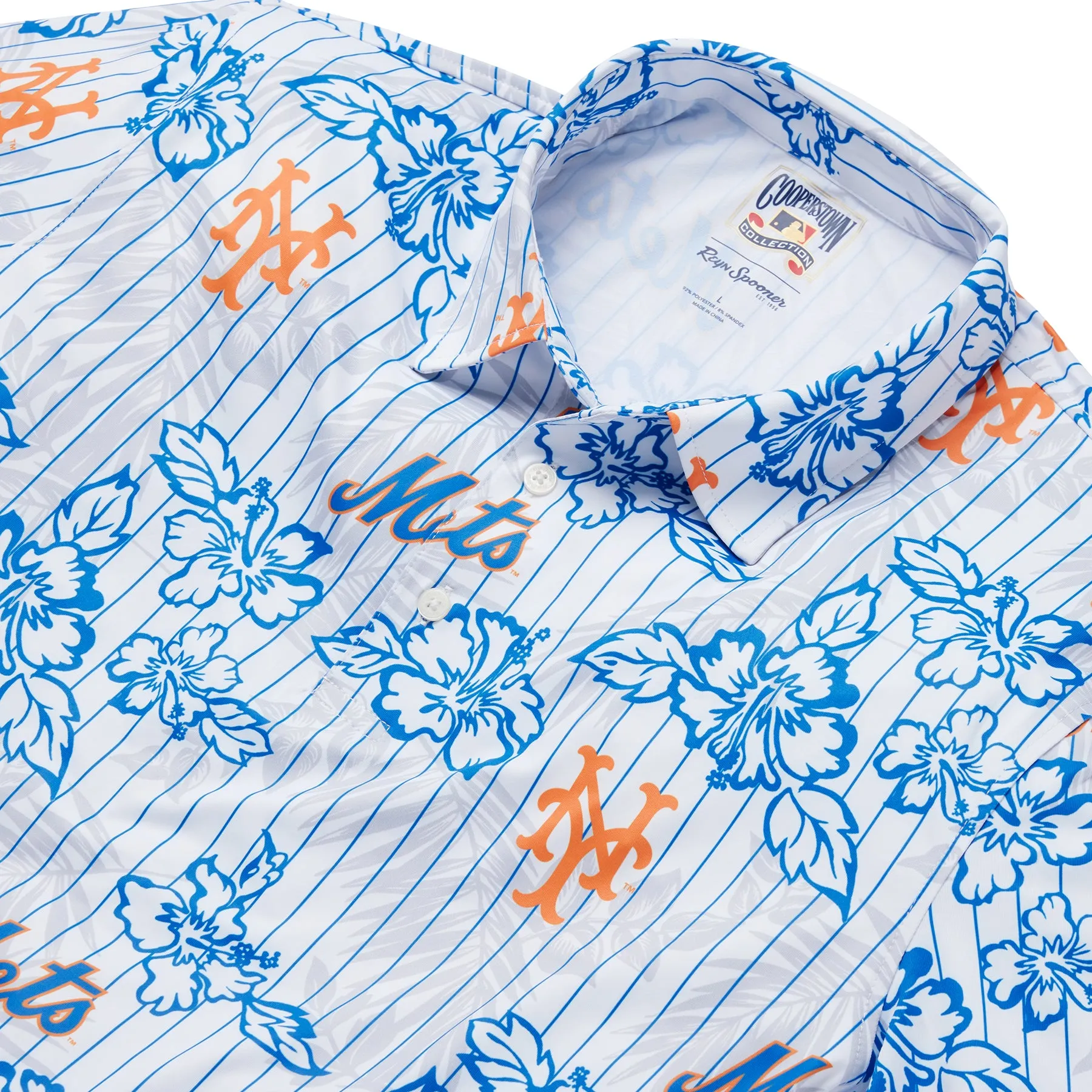 MLB® NEW YORK METS COOPERSTOWN PERFORMANCE POLO sold by Reyn Spooner product image thumbnail 2