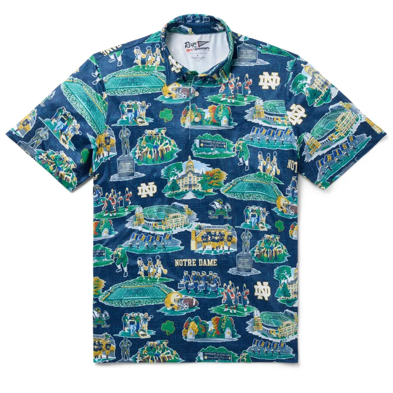 UNIVERSITY OF NOTRE DAME SCENIC PERFORMANCE POLO sold by Reyn Spooner