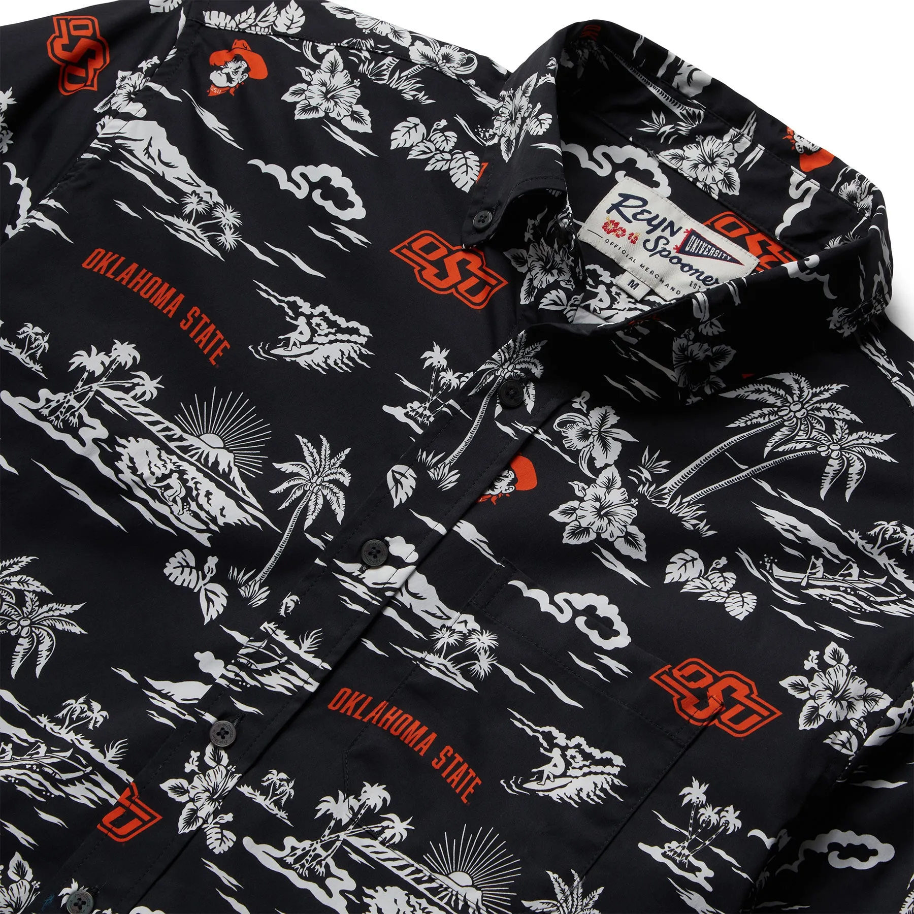 OKLAHOMA STATE UNIVERSITY KEKAI PERFORMANCE BUTTON FRONT sold by Reyn Spooner product image thumbnail 2