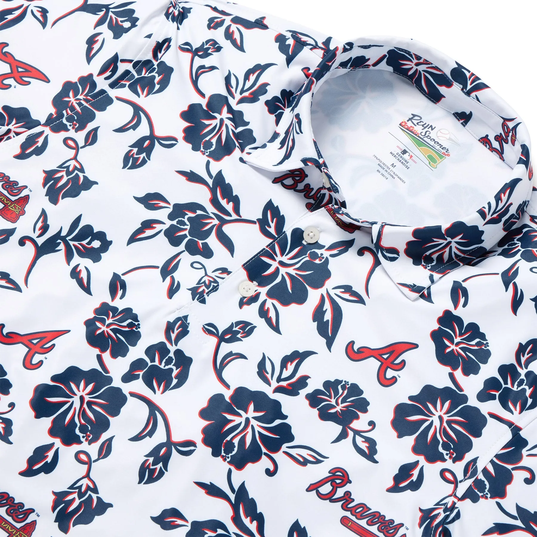 MLB® ATLANTA BRAVES GAME DAY PERFORMANCE POLO sold by Reyn Spooner product image thumbnail 2