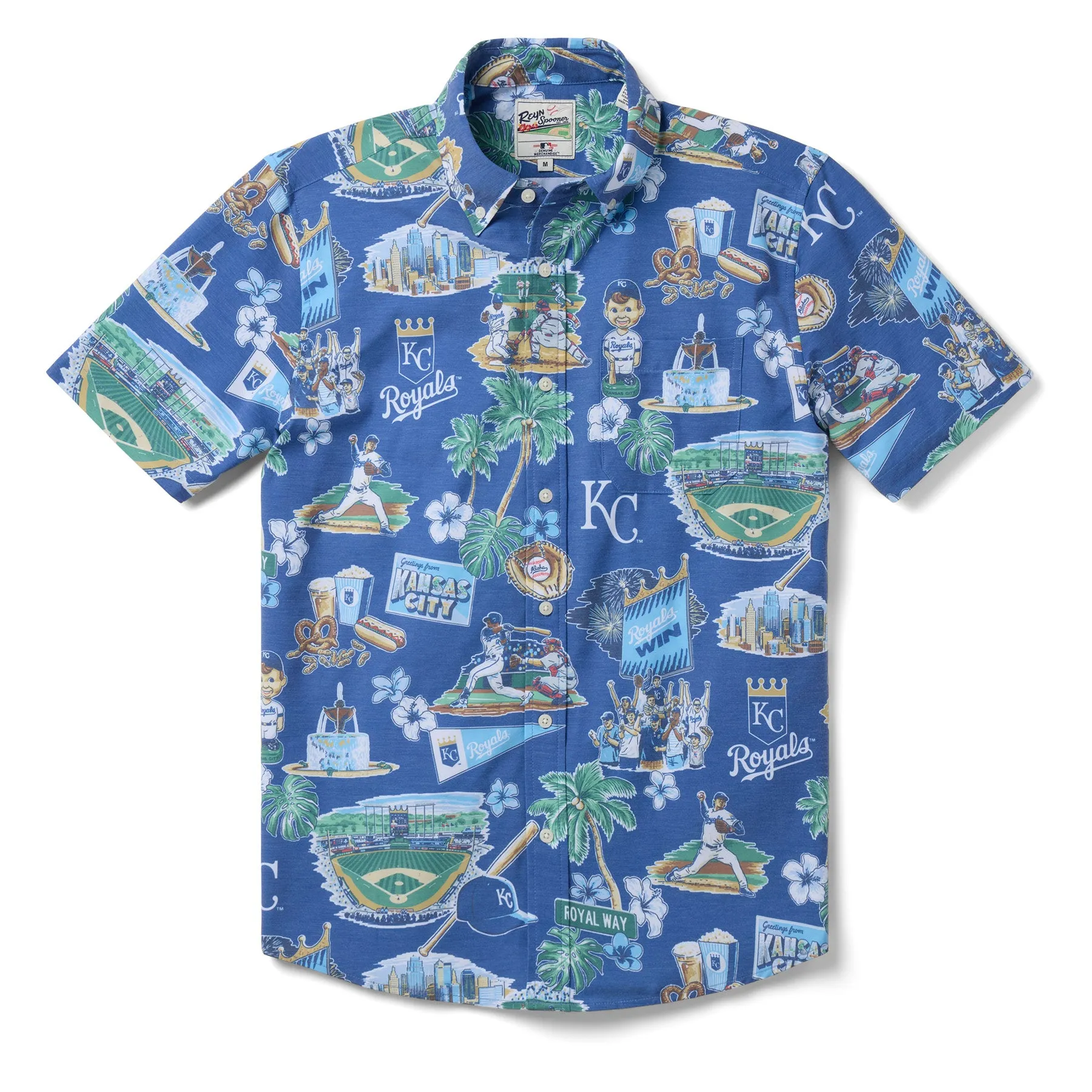 MLB® KANSAS CITY ROYALS SCENIC PERFORMANCE BUTTON FRONT sold by Reyn Spooner