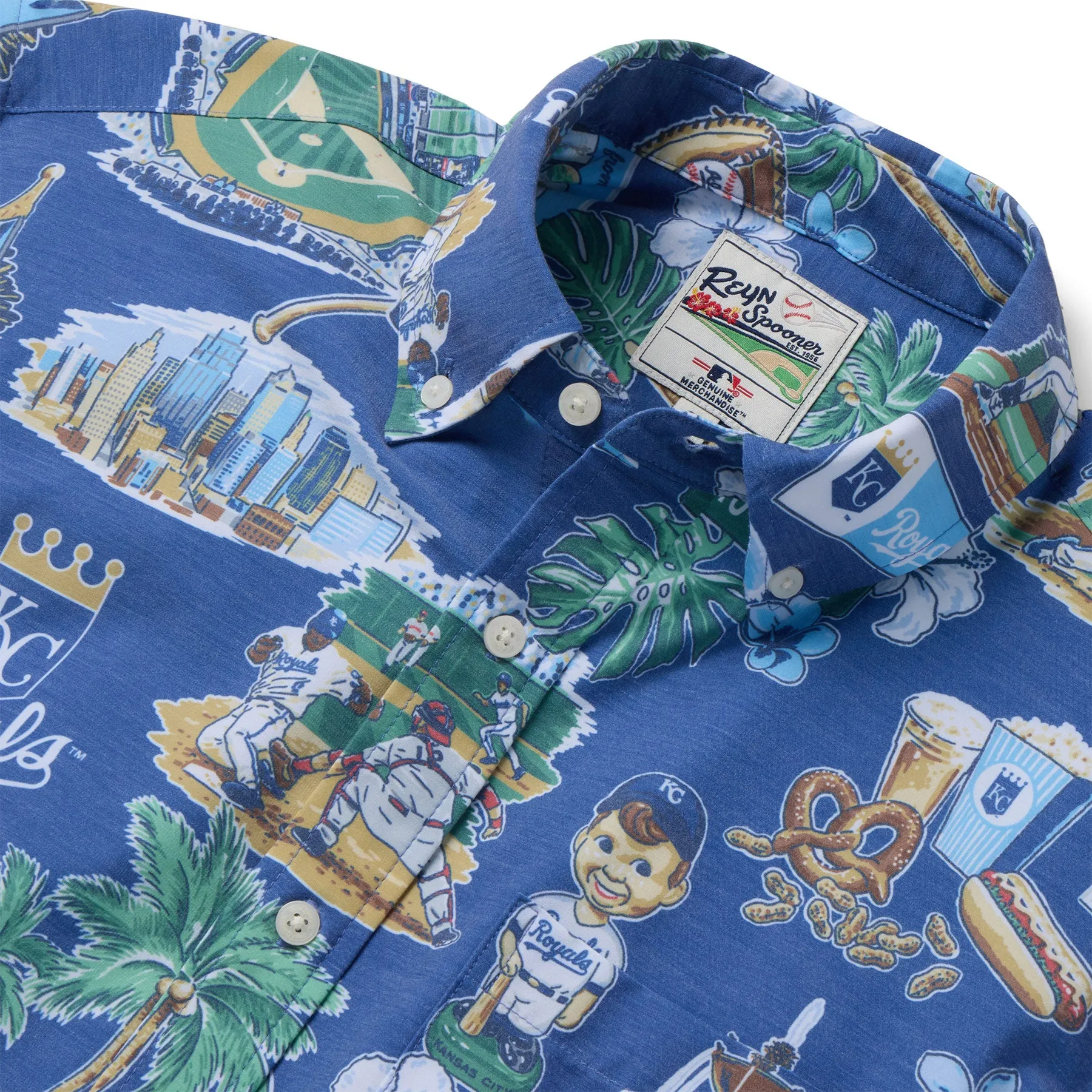 MLB® KANSAS CITY ROYALS SCENIC PERFORMANCE BUTTON FRONT sold by Reyn Spooner product image thumbnail 2