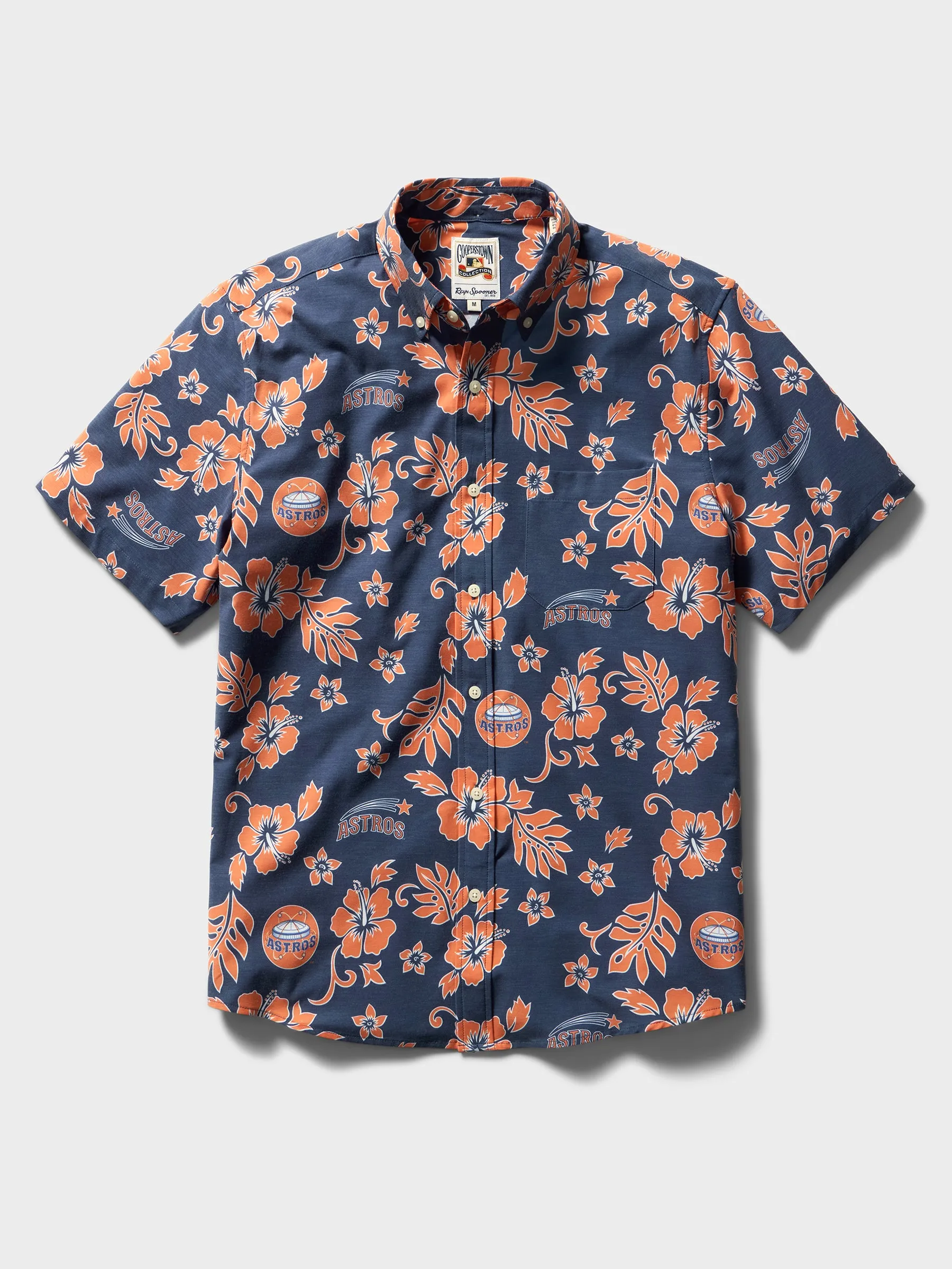 MLB® HOUSTON ASTROS COOPERSTOWN PERFORMANCE ALOHA SHIRT sold by Reyn Spooner