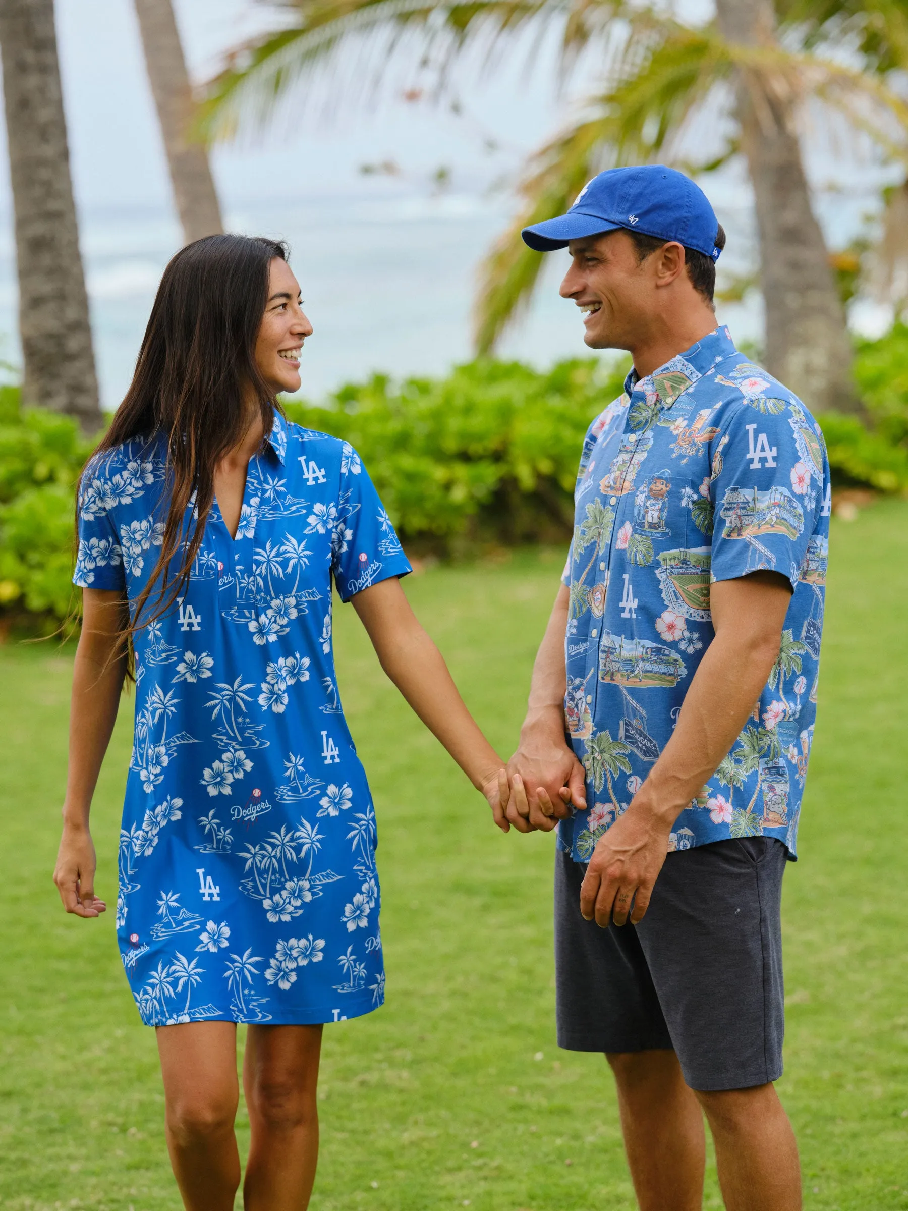 MLB® WOMEN'S LOS ANGELES DODGERS LIZZY PERFORMANCE DRESS sold by Reyn Spooner product image thumbnail 3