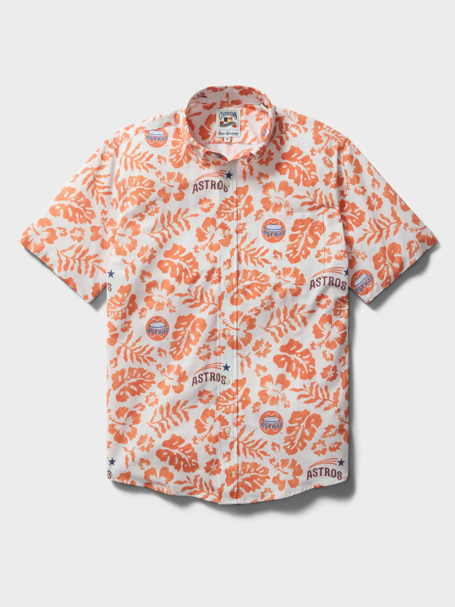 MLB® HOUSTON ASTROS COOPERSTOWN PERFORMANCE ALOHA SHIRT sold by Reyn Spooner