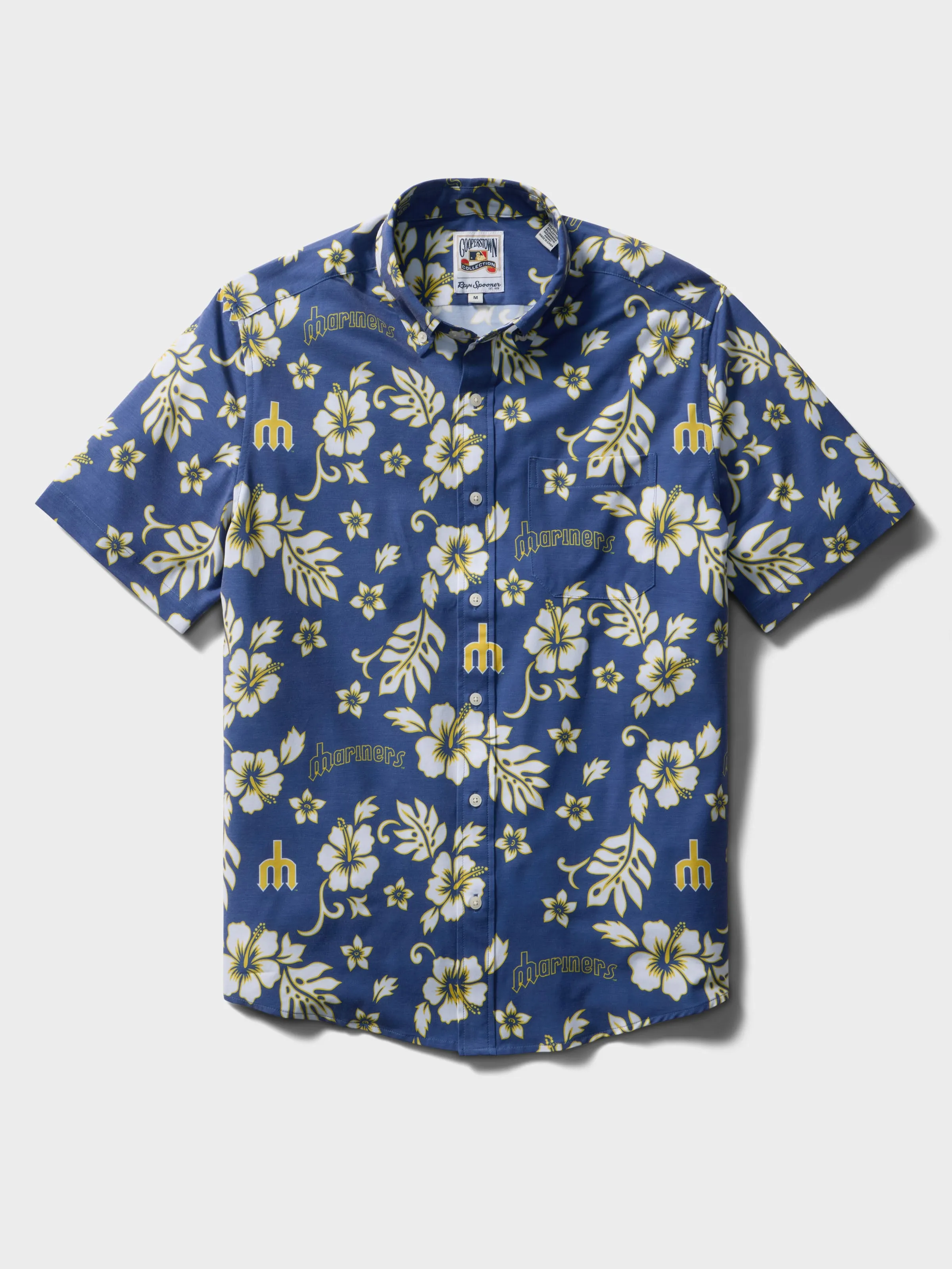 MLB® SEATTLE MARINERS COOPERSTOWN PERFORMANCE ALOHA SHIRT sold by Reyn Spooner