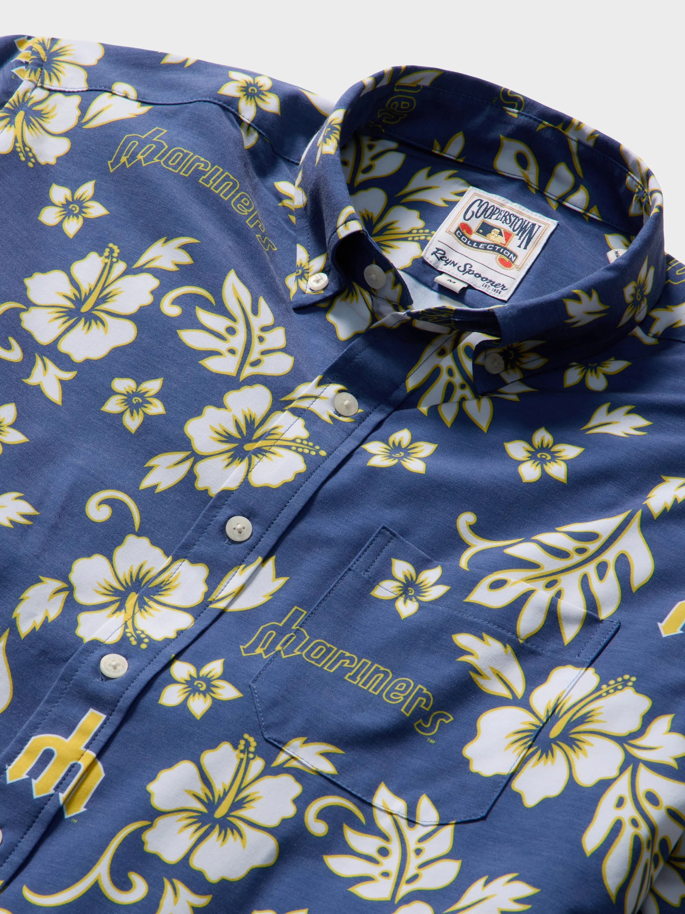 MLB® SEATTLE MARINERS COOPERSTOWN PERFORMANCE ALOHA SHIRT sold by Reyn Spooner product image thumbnail 2