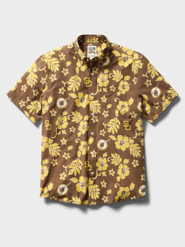 MLB® SAN DIEGO PADRES COOPERSTOWN PERFORMANCE ALOHA SHIRT sold by Reyn Spooner