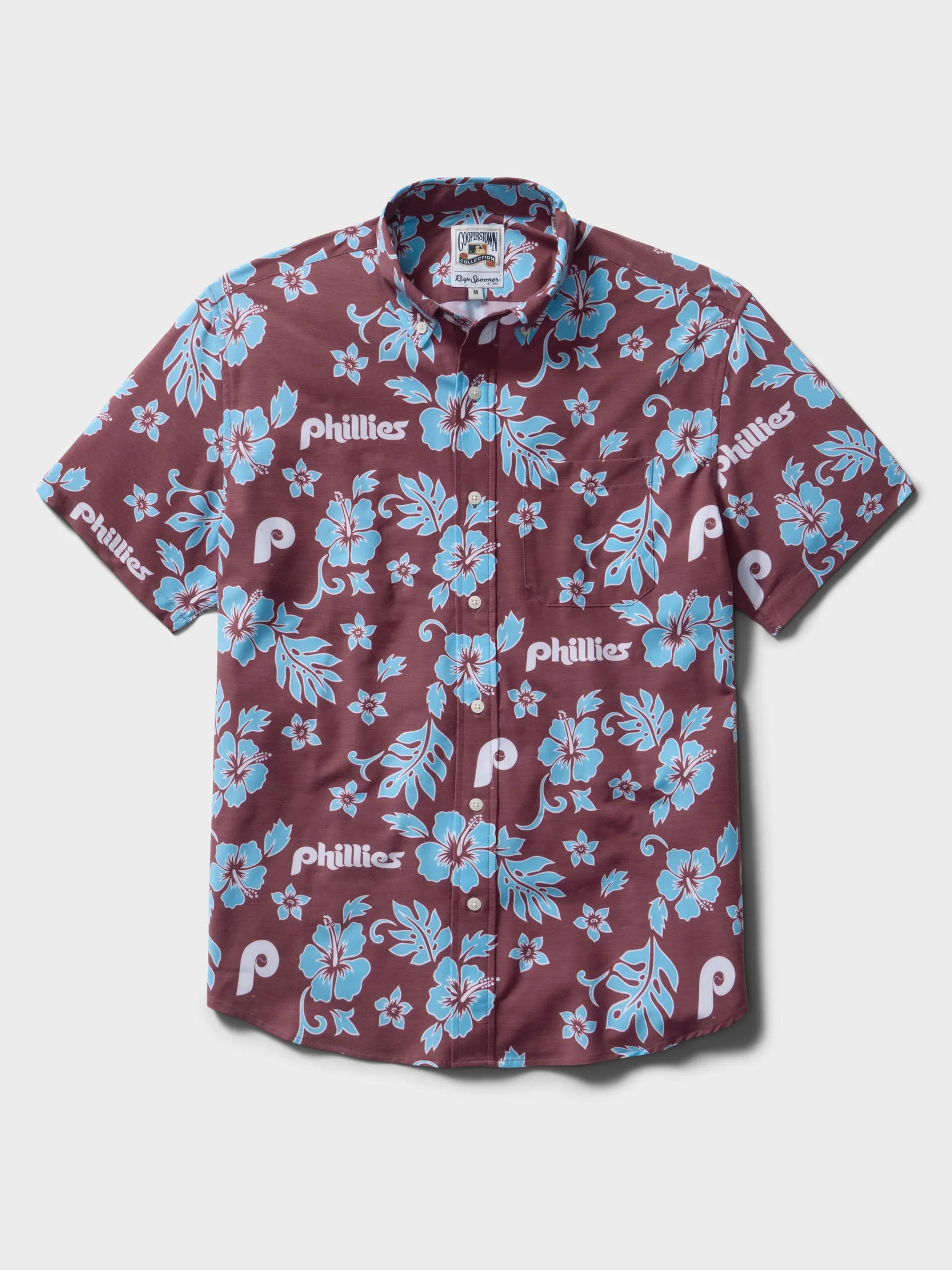 MLB® PHILADELPHIA PHILLIES COOPERSTOWN PERFORMANCE ALOHA SHIRT sold by Reyn Spooner
