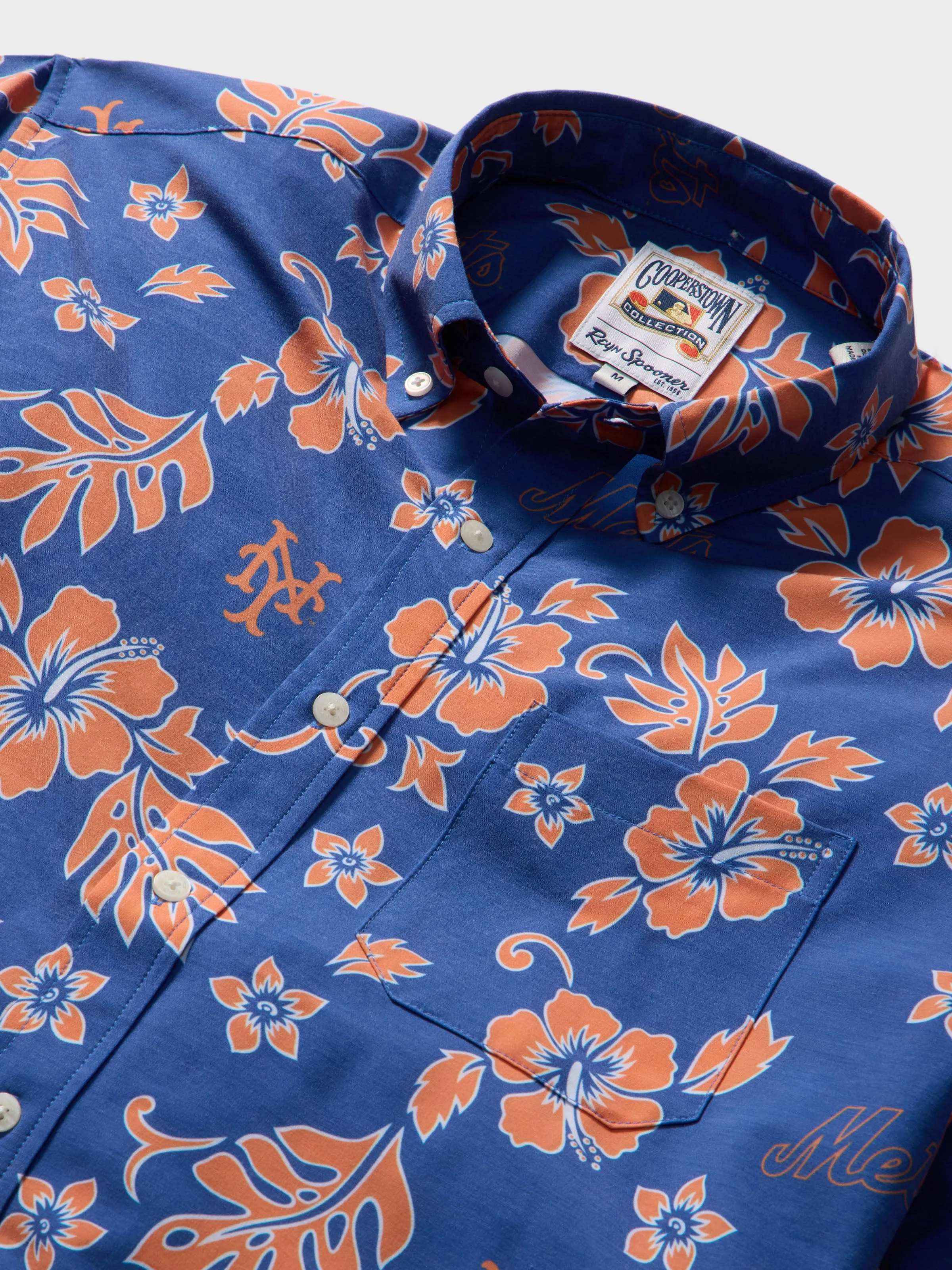 MLB® NEW YORK METS COOPERSTOWN PERFORMANCE ALOHA SHIRT sold by Reyn Spooner product image thumbnail 2