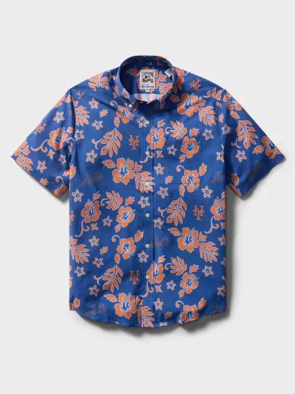 MLB® NEW YORK METS COOPERSTOWN PERFORMANCE ALOHA SHIRT sold by Reyn Spooner