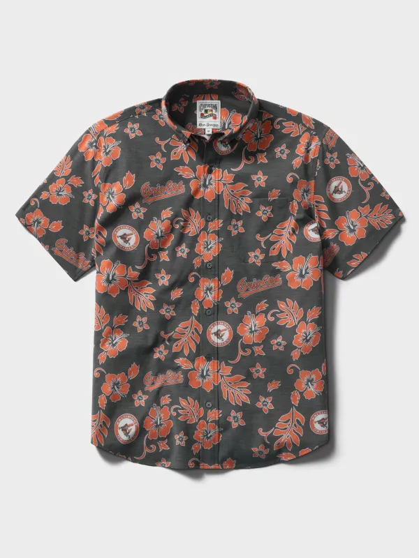 MLB® BALTIMORE ORIOLES COOPERSTOWN PERFORMANCE ALOHA SHIRT sold by Reyn Spooner