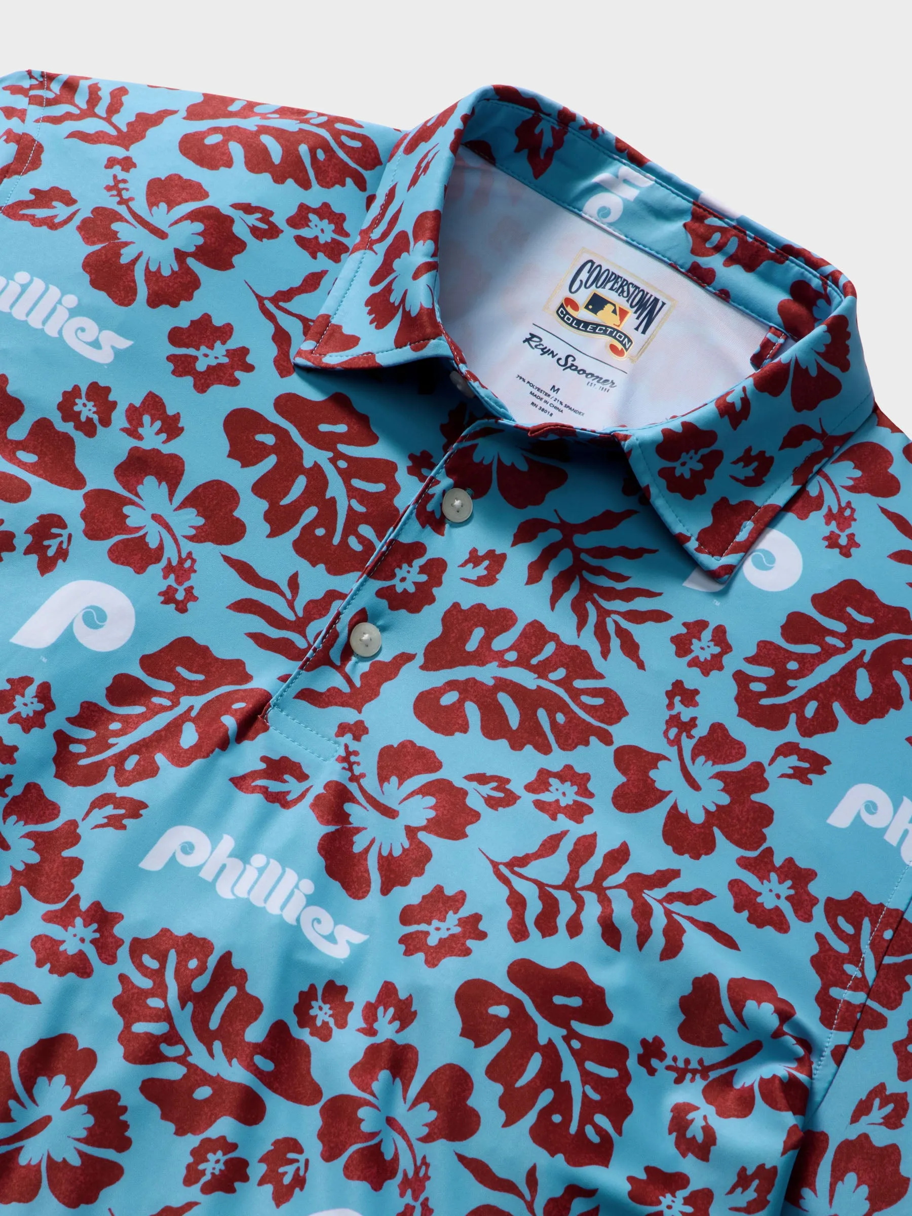 MLB® PHILADELPHIA PHILLIES COOPERSTOWN PERFORMANCE POLO sold by Reyn Spooner product image thumbnail 2