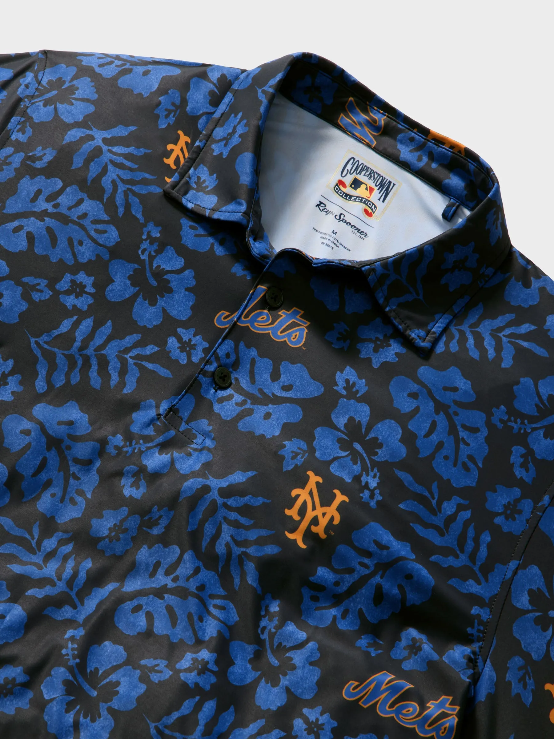 MLB® NEW YORK METS COOPERSTOWN PERFORMANCE POLO sold by Reyn Spooner product image thumbnail 2