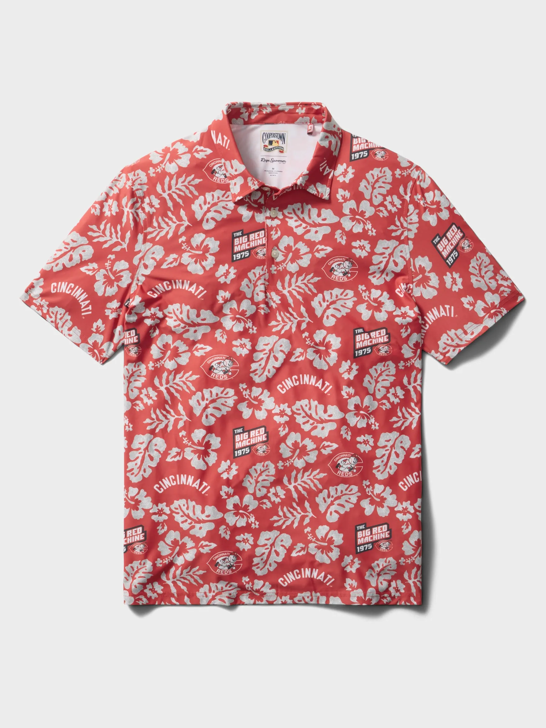 MLB® CINCINNATI REDS COOPERSTOWN PERFORMANCE POLO sold by Reyn Spooner