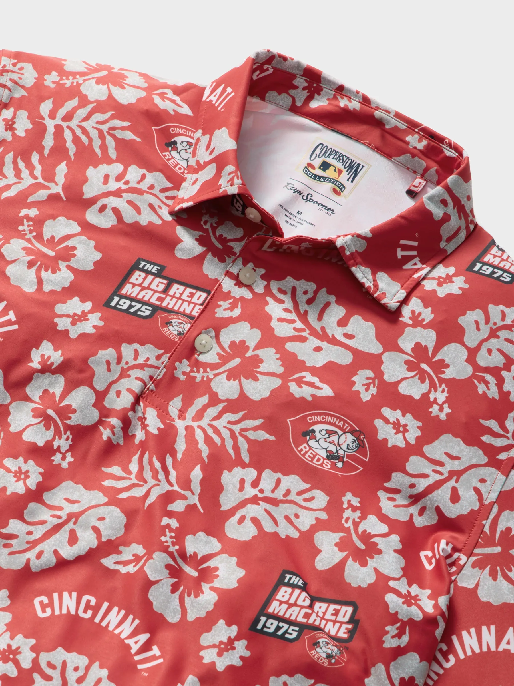 MLB® CINCINNATI REDS COOPERSTOWN PERFORMANCE POLO sold by Reyn Spooner product image thumbnail 2