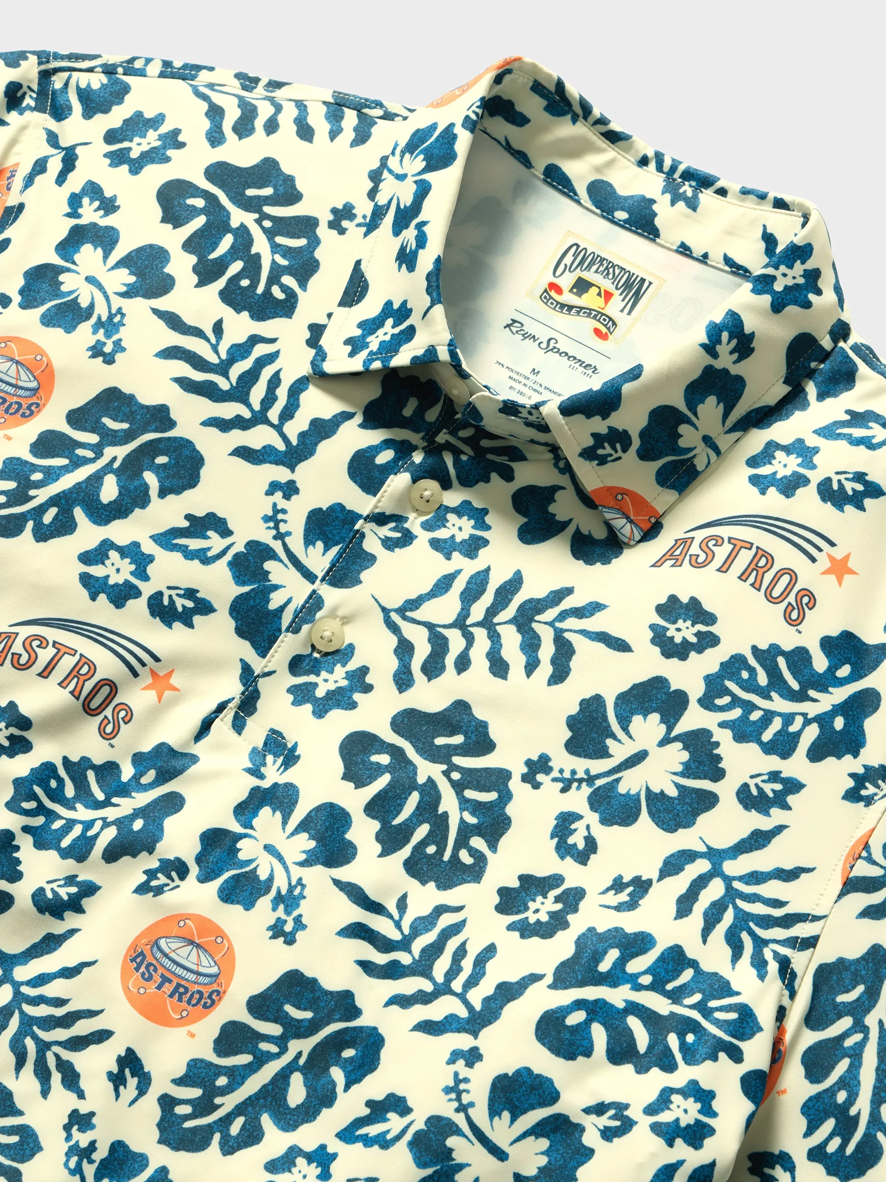 MLB® HOUSTON ASTROS COOPERSTOWN PERFORMANCE POLO sold by Reyn Spooner product image thumbnail 2