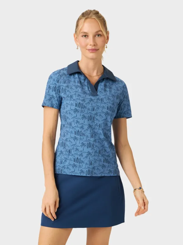 SURF BREAK MCKENNA PERFORMANCE POLO made by Reyn Spooner