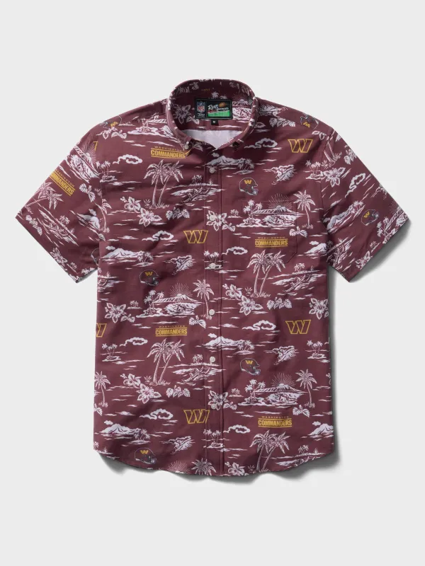 WASHINGTON COMMANDERS GAME DAY PERFORMANCE ALOHA SHIRT made by Reyn Spooner