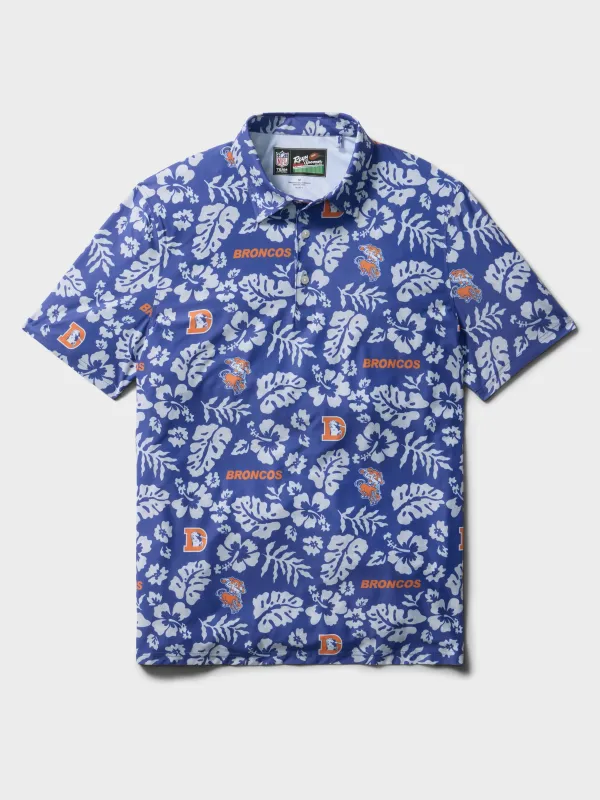 DENVER BRONCOS THROWBACK PERFORMANCE POLO made by Reyn Spooner