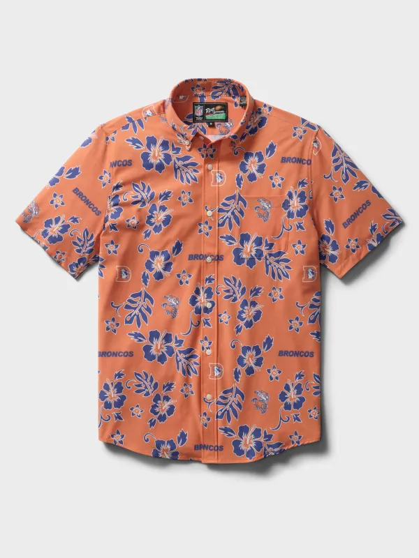 DENVER BRONCOS THROWBACK PERFORMANCE ALOHA SHIRT made by Reyn Spooner