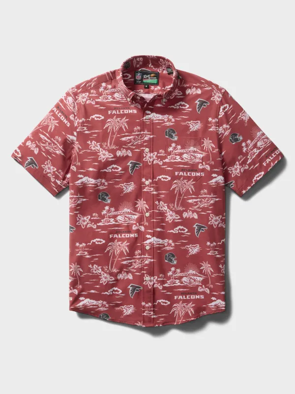 ATLANTA FALCONS GAME DAY PERFORMANCE ALOHA SHIRT made by Reyn Spooner