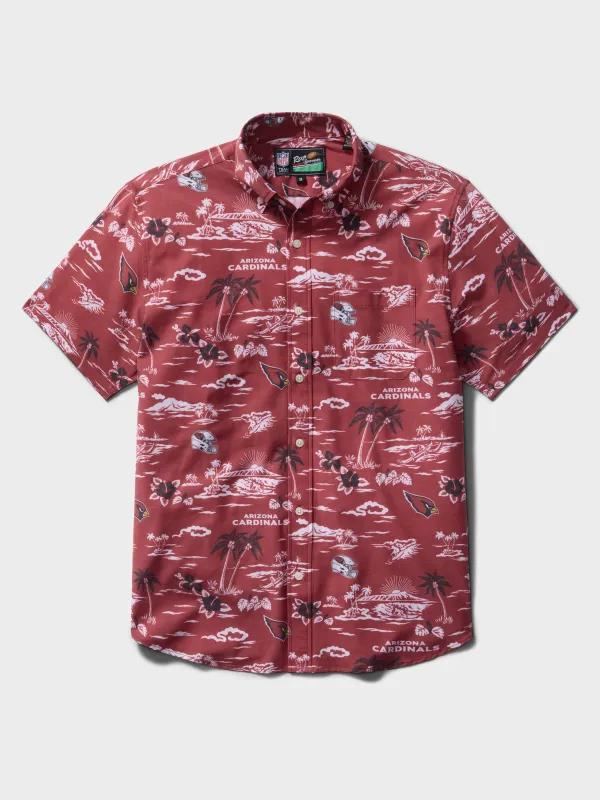 ARIZONA CARDINALS GAME DAY PERFORMANCE ALOHA SHIRT made by Reyn Spooner