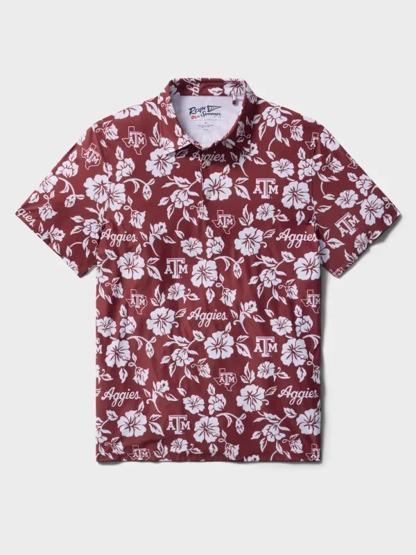 TEXAS A&M UNIVERSITY PUA PERFORMANCE POLO made by Reyn Spooner