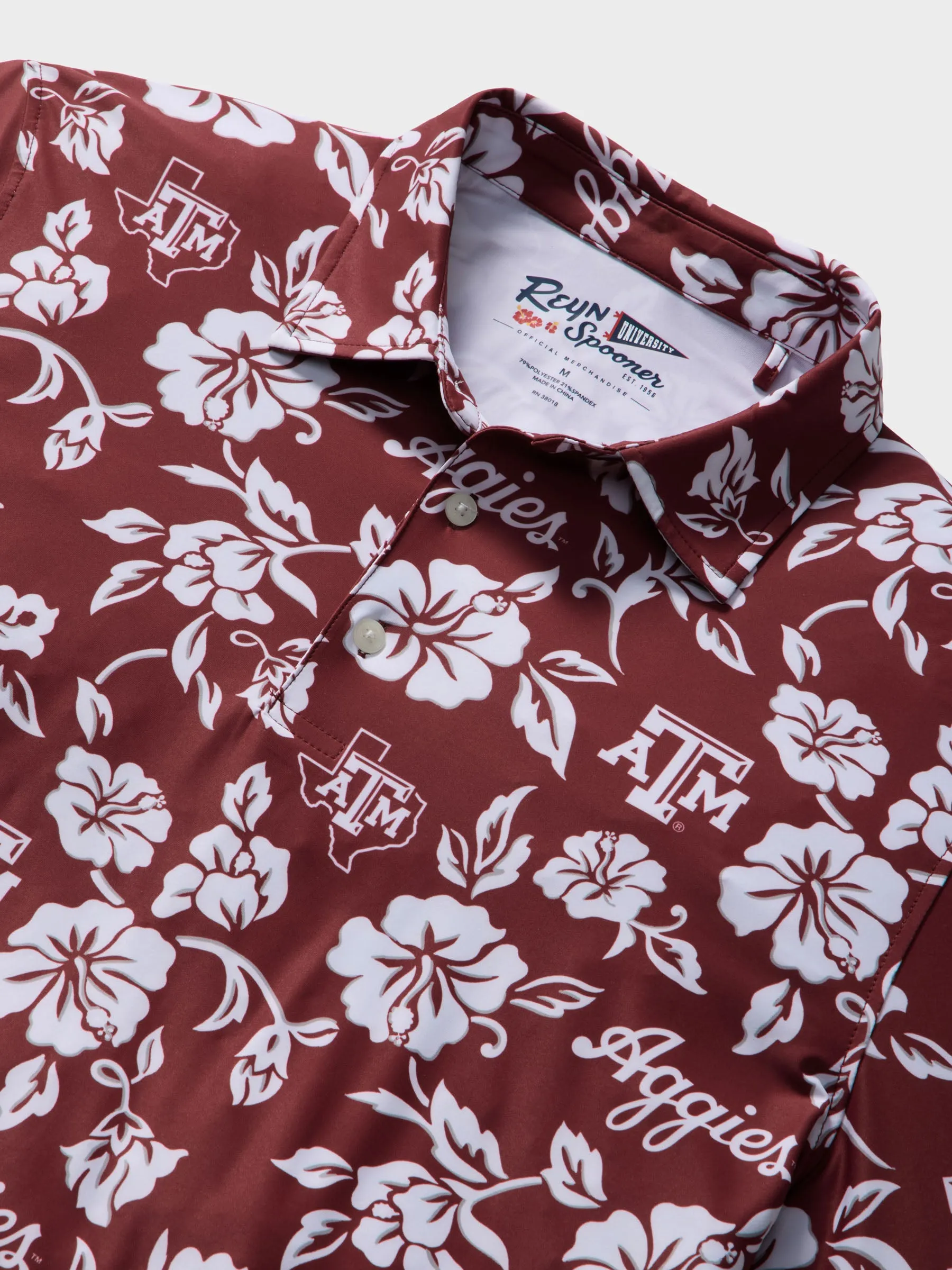 TEXAS A&M UNIVERSITY PUA PERFORMANCE POLO sold by Reyn Spooner product image thumbnail 2