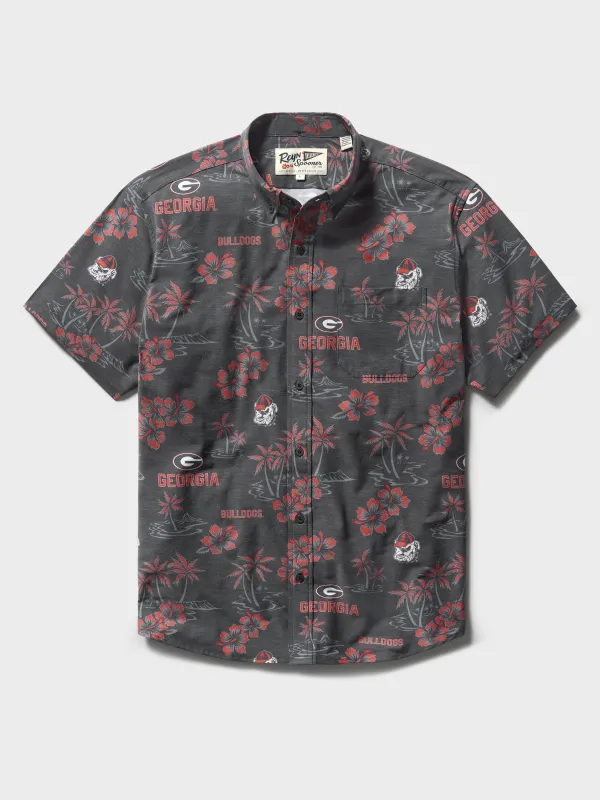 UNIVERSITY OF GEORGIA KEKAI PERFORMANCE ALOHA SHIRT made by Reyn Spooner