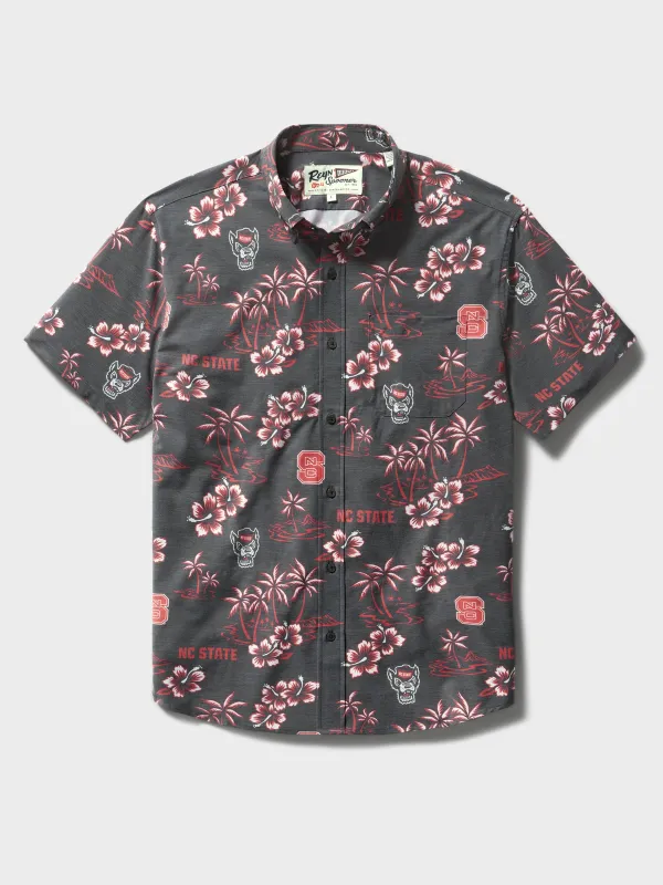 NORTH CAROLINA STATE UNIVERSITY KEKAI PERFORMANCE ALOHA SHIRT made by Reyn Spooner