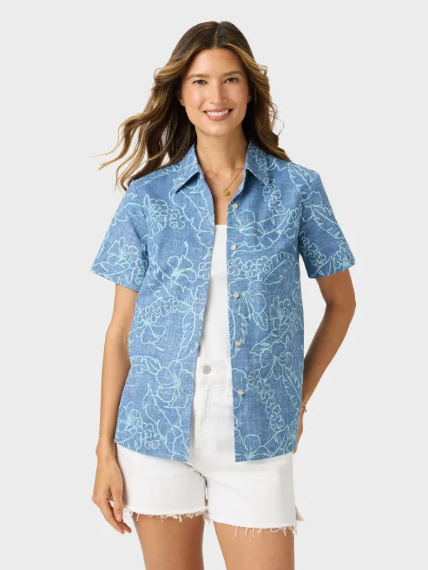 LEI LOW ABBY TOP made by Reyn Spooner