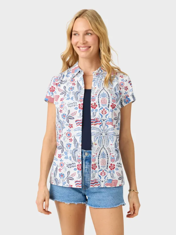 SUMMER COMMEMORATIVE 2026 ABBY TOP made by Reyn Spooner