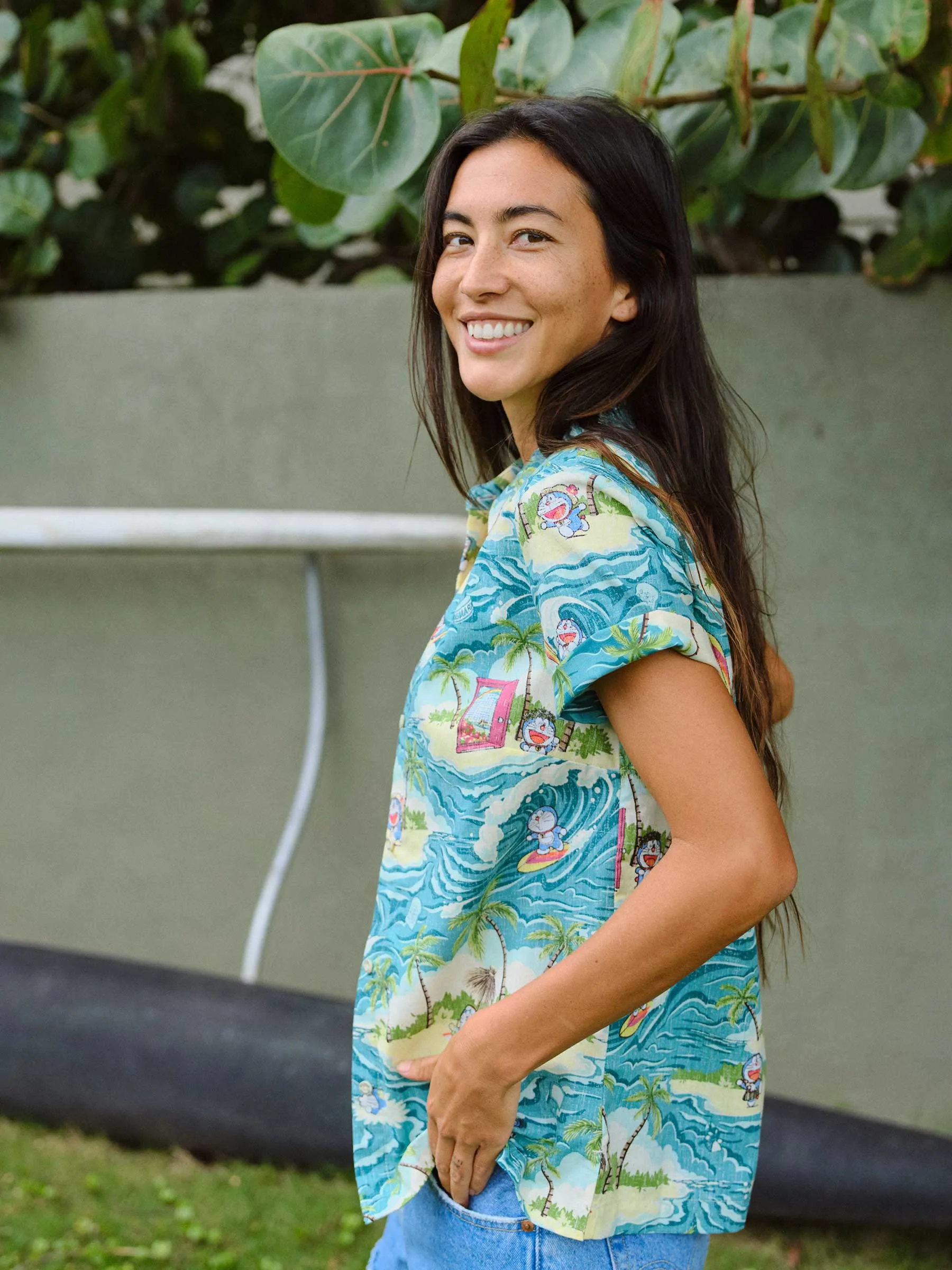 ALOHA DORAEMON ABBY TOP sold by Reyn Spooner product image thumbnail 5