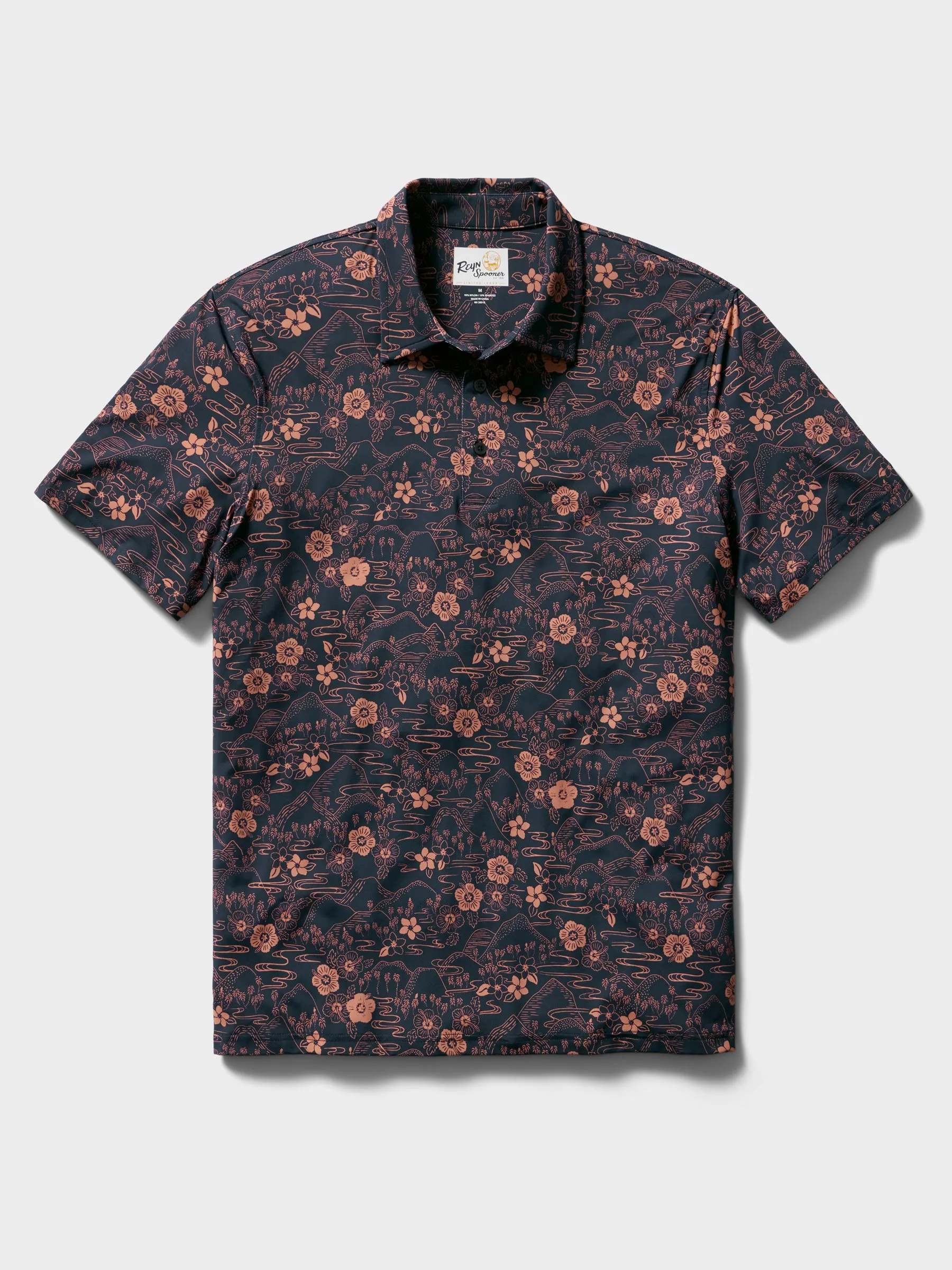 SAKURA FIELDS PERFORMANCE POLO sold by Reyn Spooner