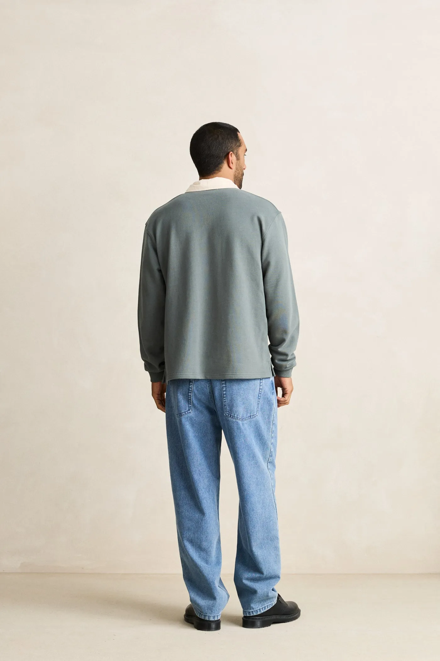 Vintage Rugby Ls Polo Silver Pine sold by Rhythm. product image thumbnail 5