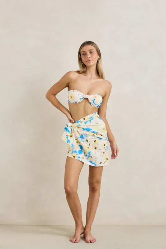 Goldie Floral Scarf  Blue sold by Rhythm.