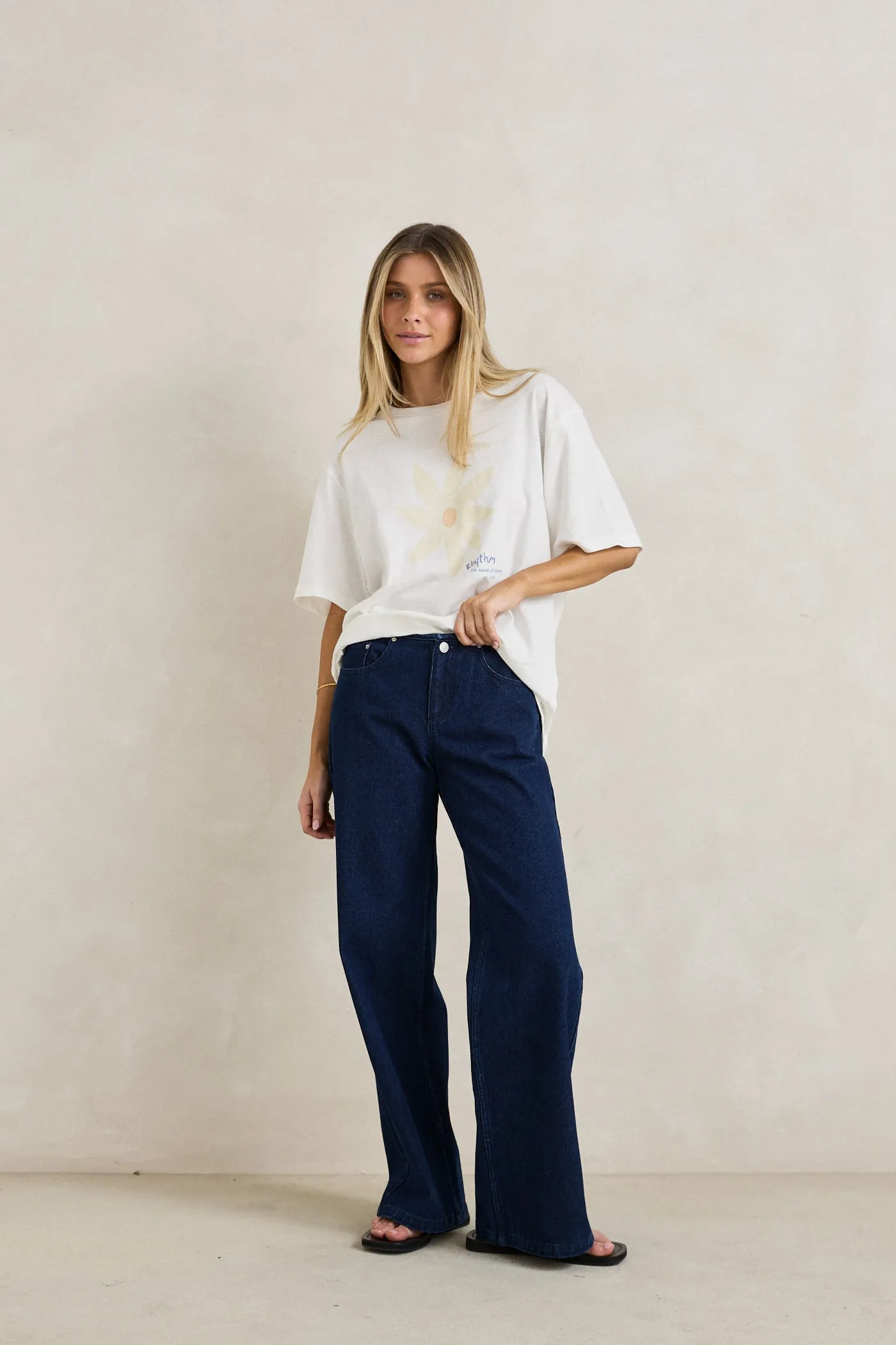 Goldie Oversized T-Shirt White sold by Rhythm.