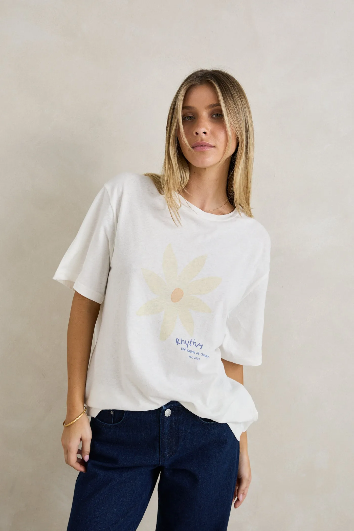 Goldie Oversized T-Shirt White sold by Rhythm. product image thumbnail 2