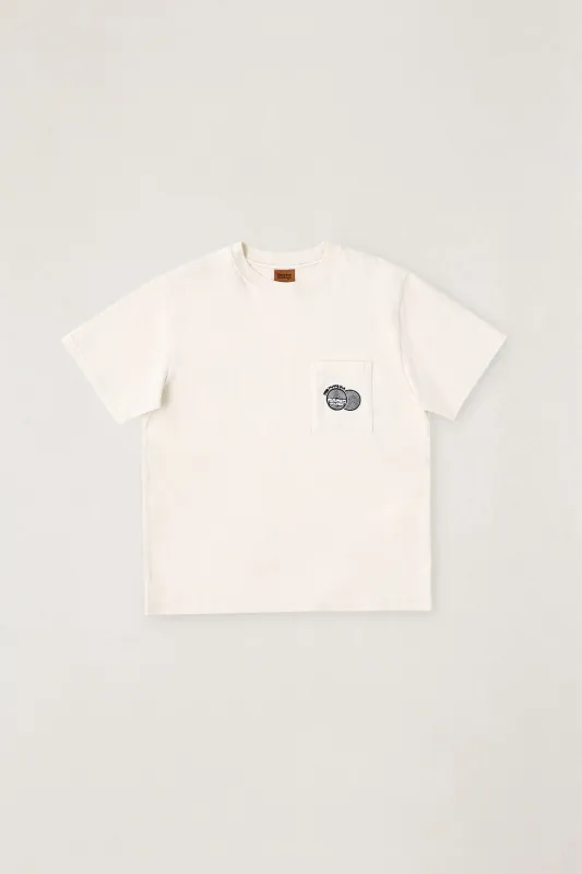 Broadcast Ss T-Shirt Natural made by Rhythm.