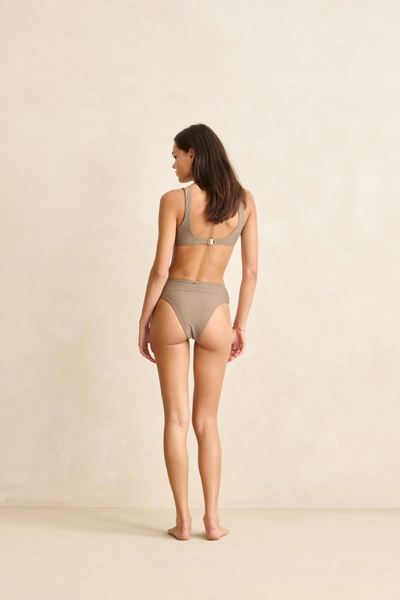 Classic Hi Waist Pant Taupe sold by Rhythm. product image thumbnail 2