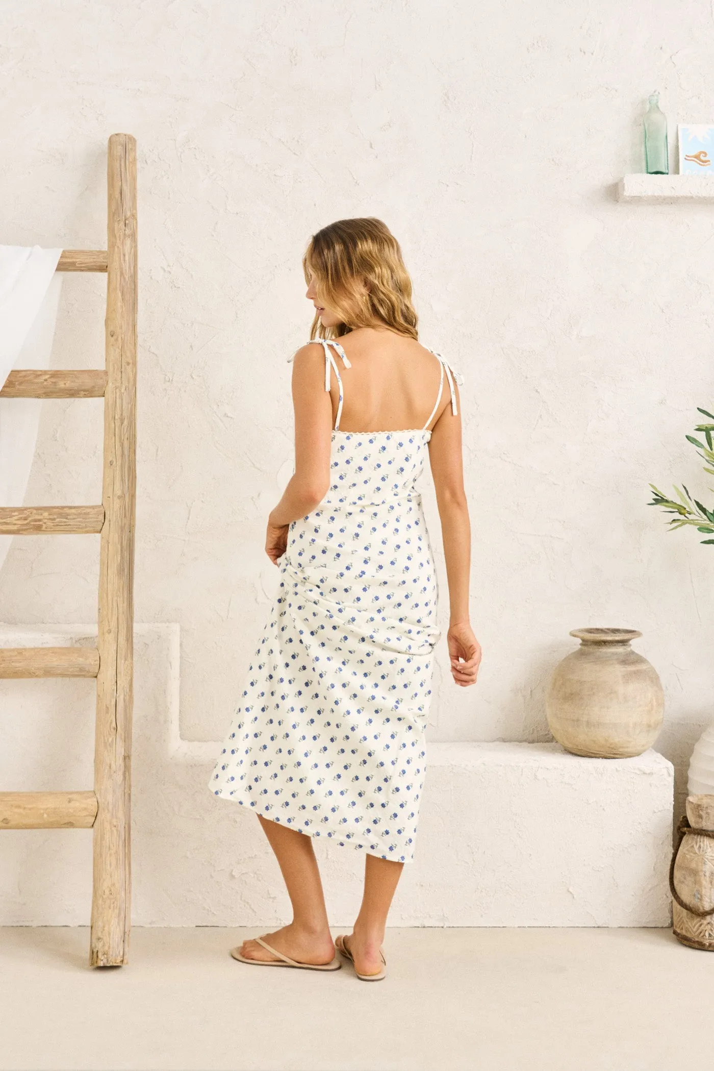 Harlow Lace Midi Dress Floral sold by Rhythm. product image thumbnail 4