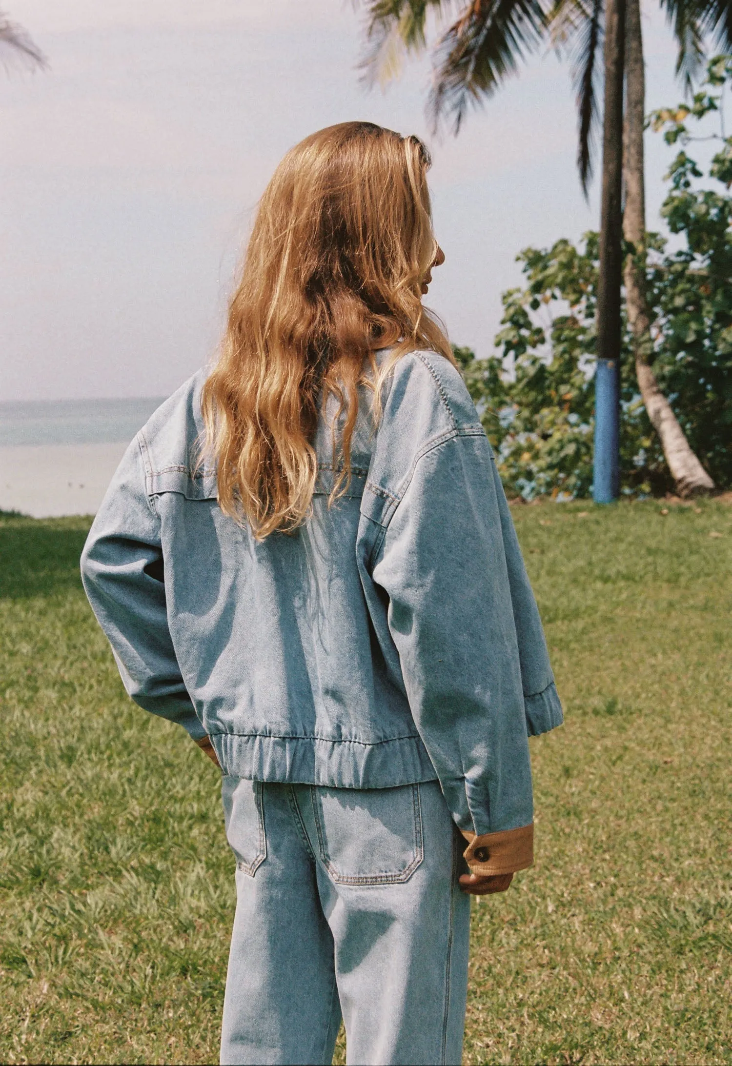 Mila Insulated Denim Jacket Denim sold by Rhythm. product image thumbnail 4