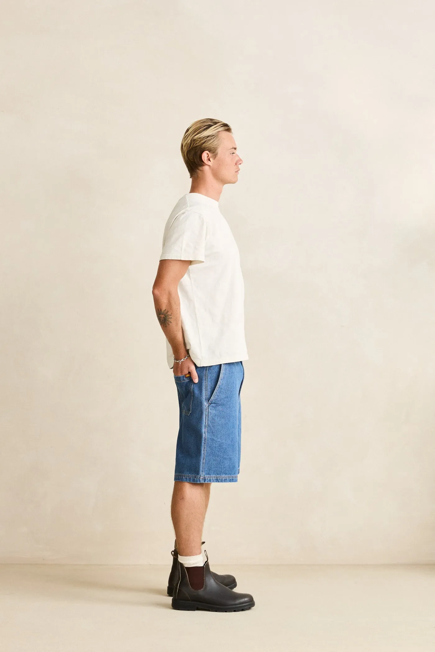 Essential Denim Short Blue sold by Rhythm. product image thumbnail 5
