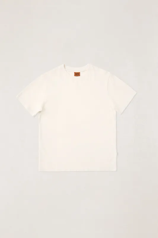 Essential Heavyweight Ss T-Shirt Natural sold by Rhythm.