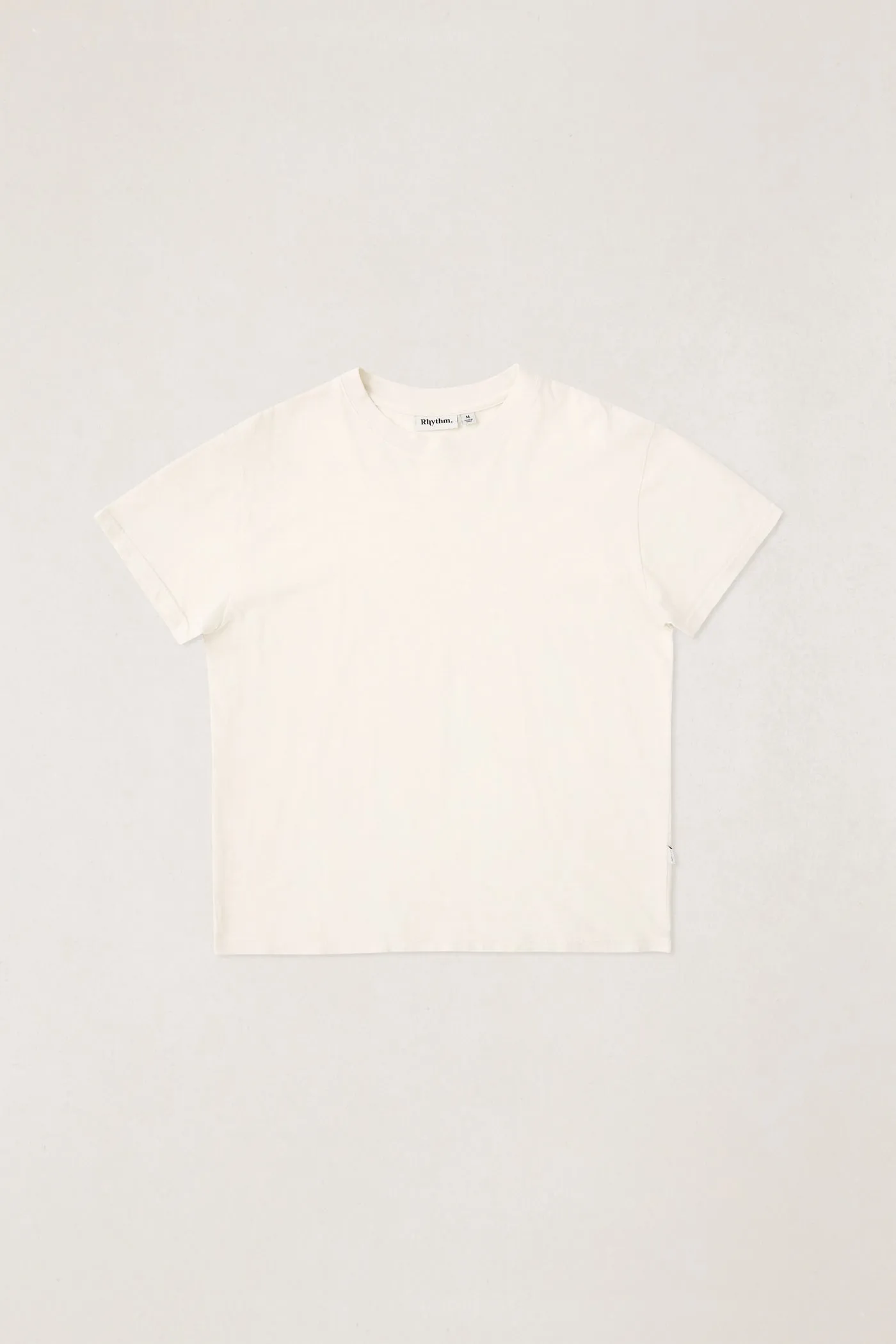 Essential Slub Band Ss T-Shirt Natural sold by Rhythm.