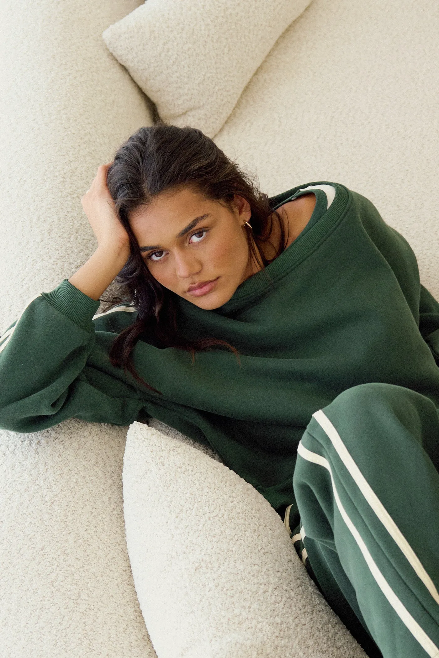 Contrast Sweatshirt Hunter sold by Rhythm. product image thumbnail 2