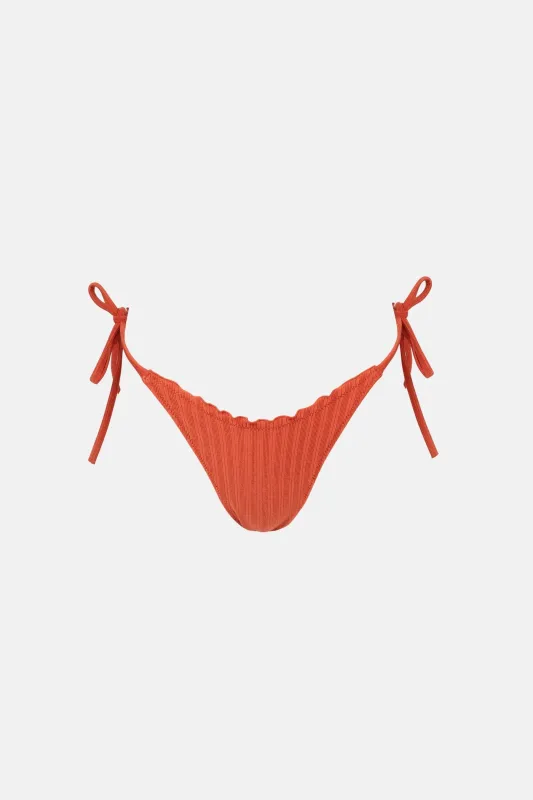 Pacific Rib Tie Side Hi Cut Pant Fire sold by Rhythm.