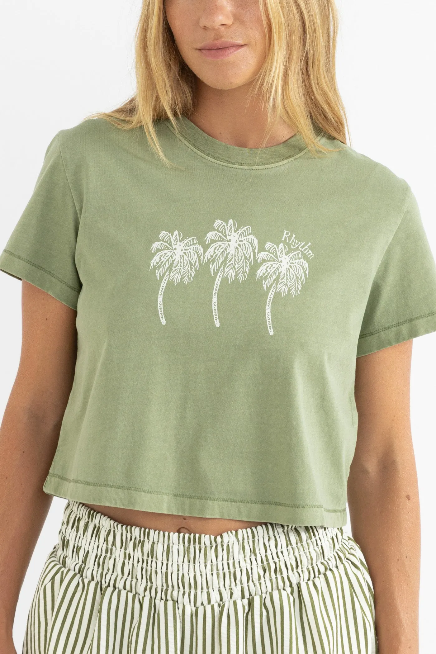 Palms Crop Crew Tee sold by Rhythm. product image thumbnail 2
