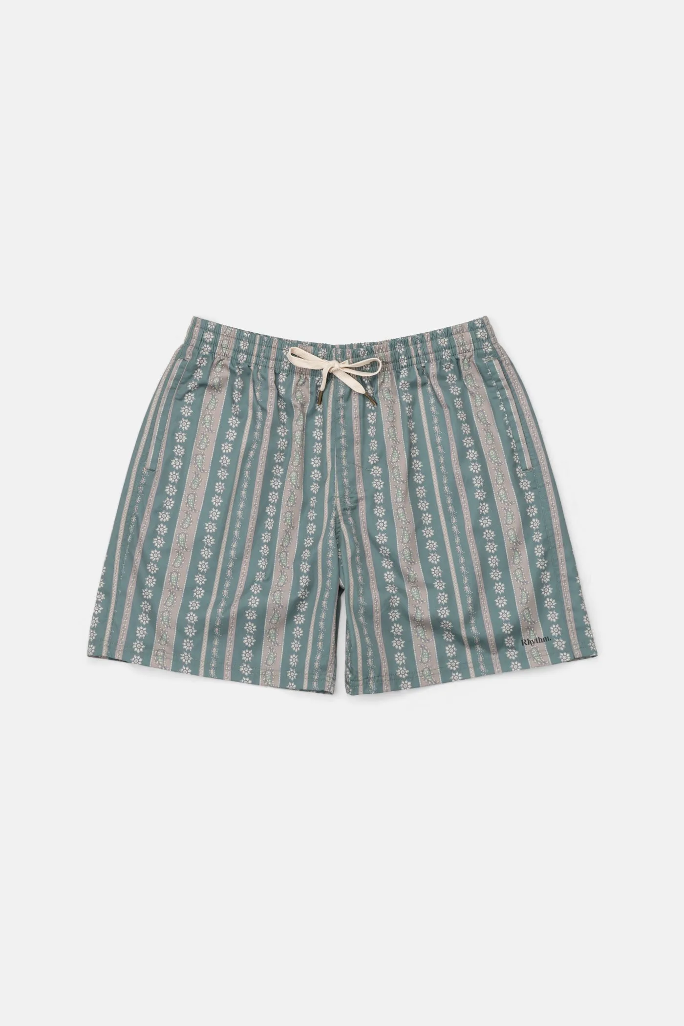 Paisley Stripe Beach Short Olive sold by Rhythm.